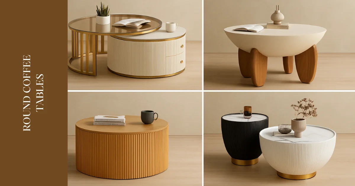 5 Stunning Round Coffee Tables That Bring Class, Style, and Elegance to Your Home