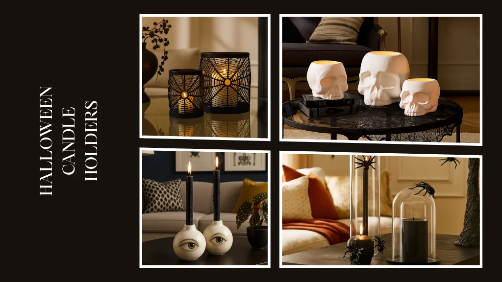 Spooky and Stylish Halloween Candleholders